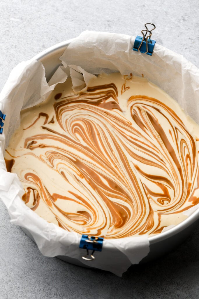 ice cream with cookie butter swirls