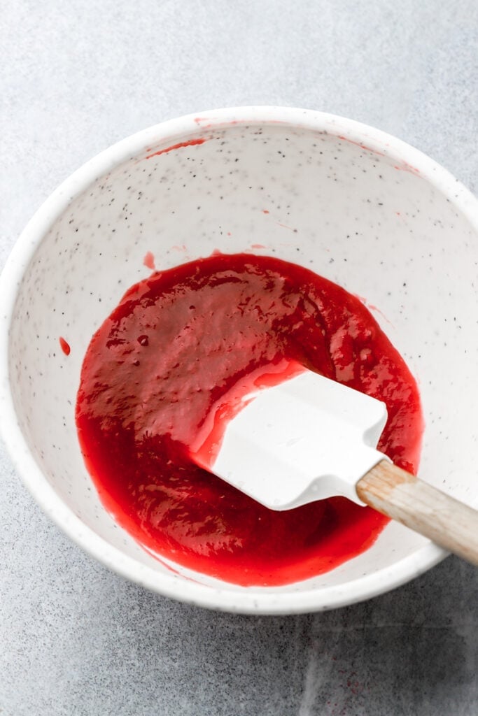 finished seedless raspberry filling