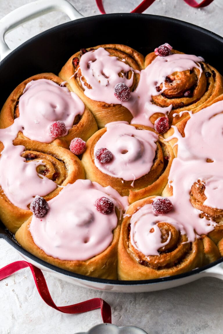 cranberry orange cinnamon rolls