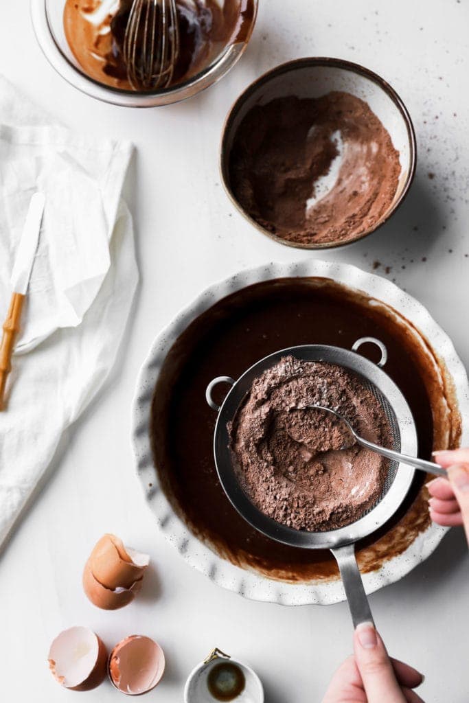 sift in dry ingredients