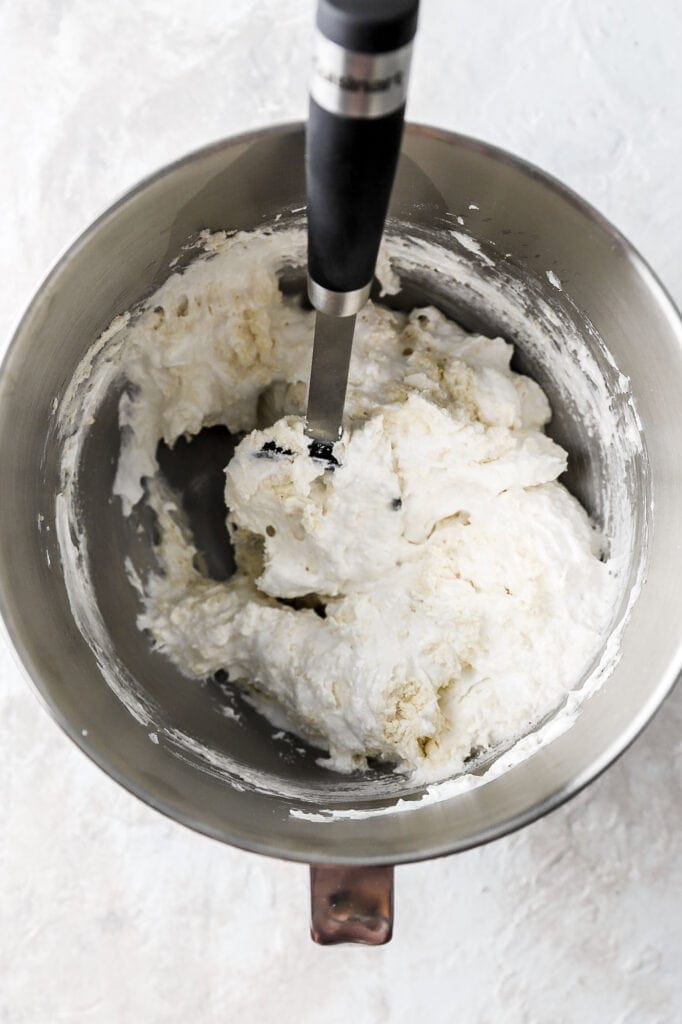 macaron batter getting combined